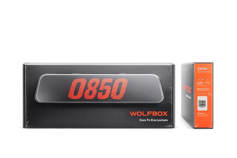 Wolfbox G850 mirror dash cam